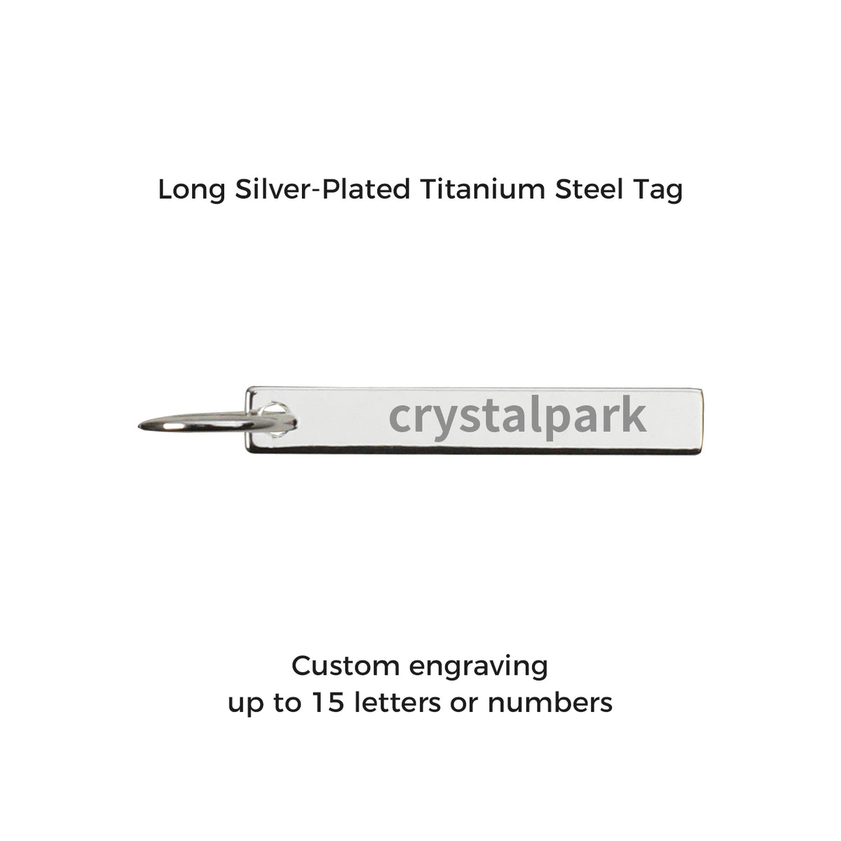 Long tag engraving guide: up to 15 letters or numbers